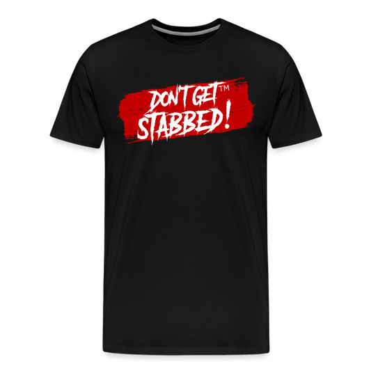 Don't Get Stabbed Slash Logo - black