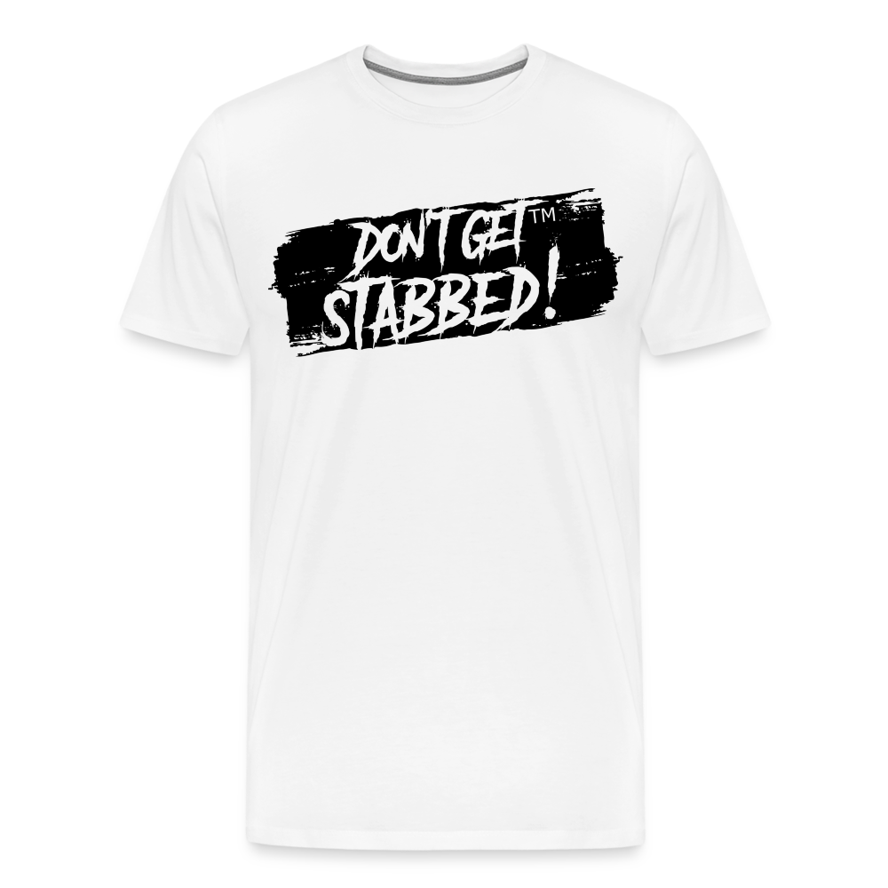 Don't Get Stabbed Black Slash - white