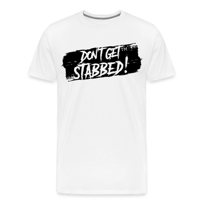 Don't Get Stabbed Black Slash - white